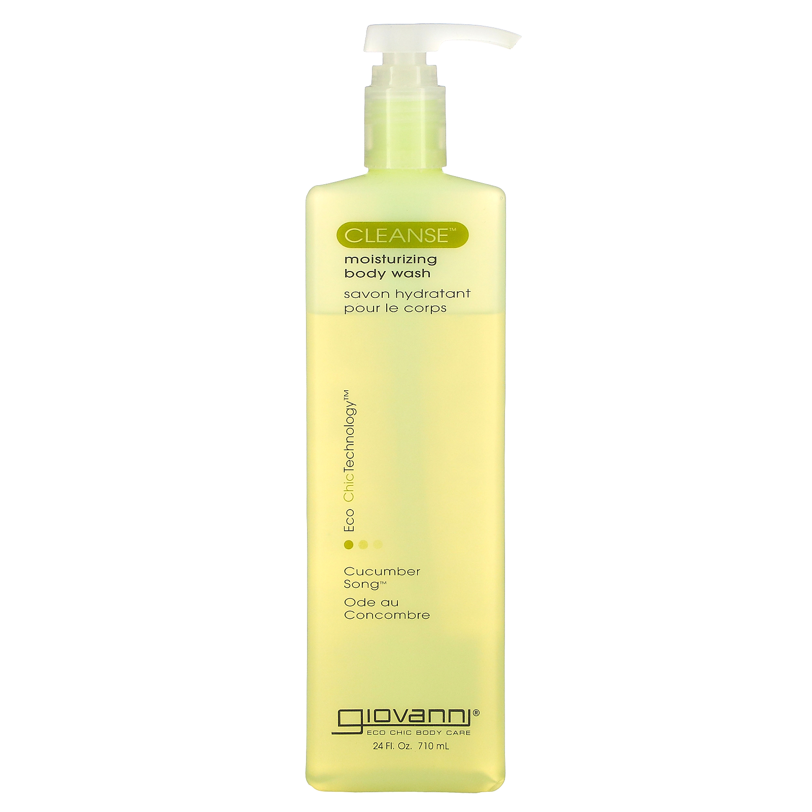 Giovanni, Cleanse, Moisturizing Body Wash, Cucumber Song, 24 fl oz (710