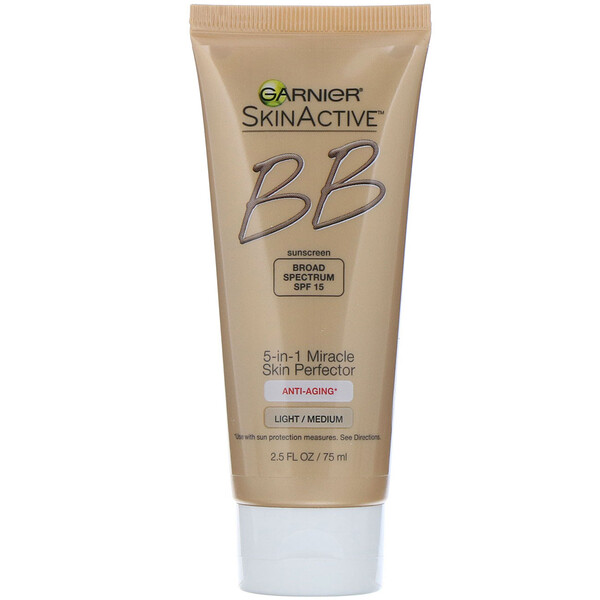Garnier, SkinActive, 5in1 Miracle Skin Perfector BB Cream, AntiAging
