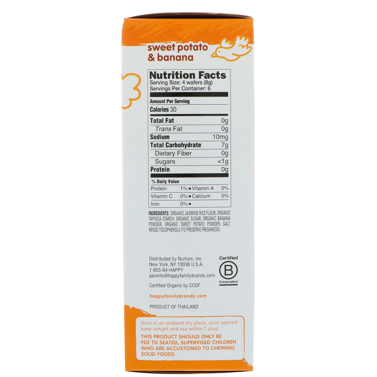 Nurture Inc. (Happy Baby), Organic Teethers, Gentle Teething Wafers