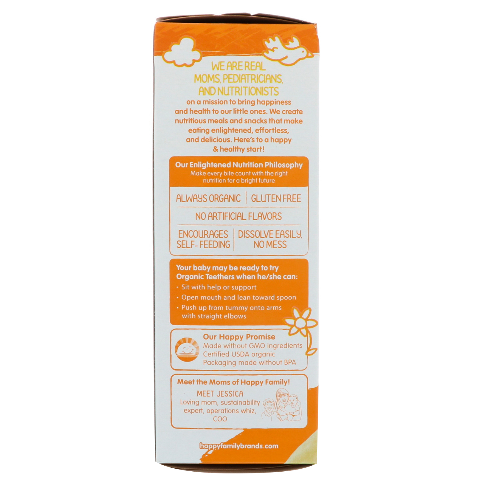 Nurture Inc. (Happy Baby), Organic Teethers, Gentle Teething Wafers