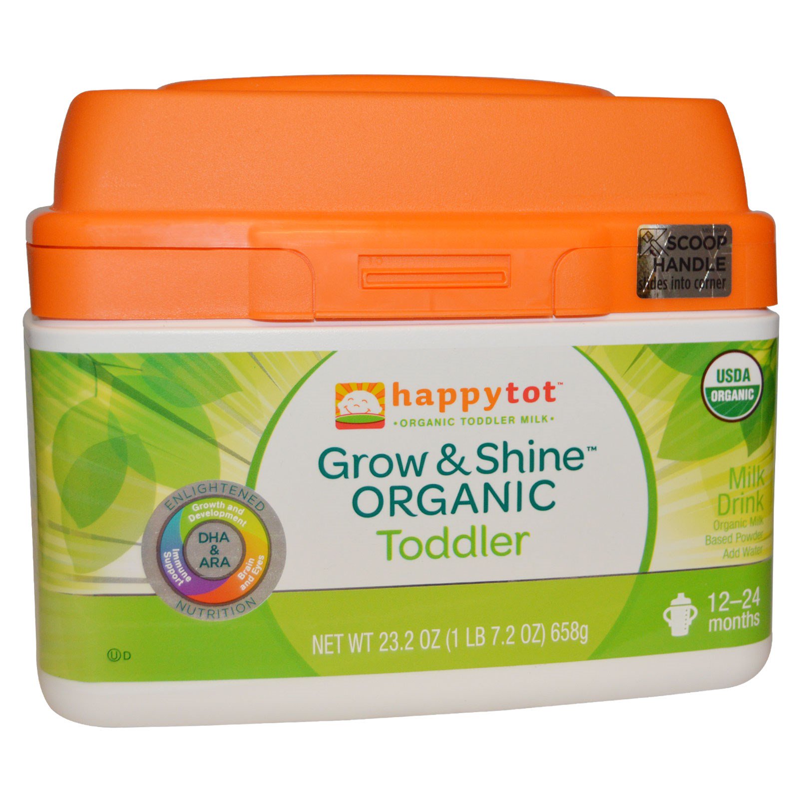Happy Family Organics, Happytot, Organic Milk Based Powder, Grow & Shine Toddler, 23.2 oz (658 g