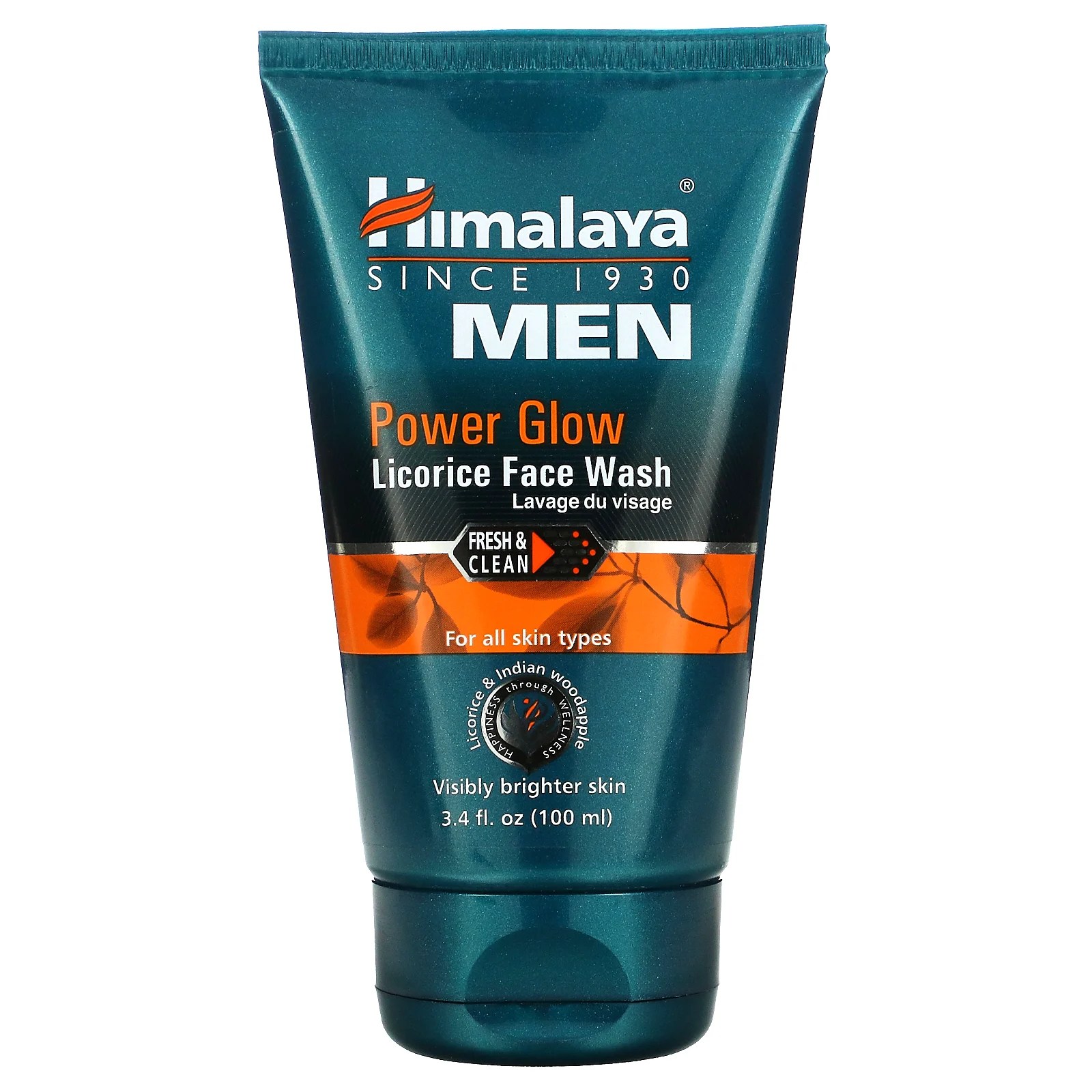 Himalaya, Men, Power Glow, Licorice Face Wash, 3.4 fl oz (100 ml) iHerb
