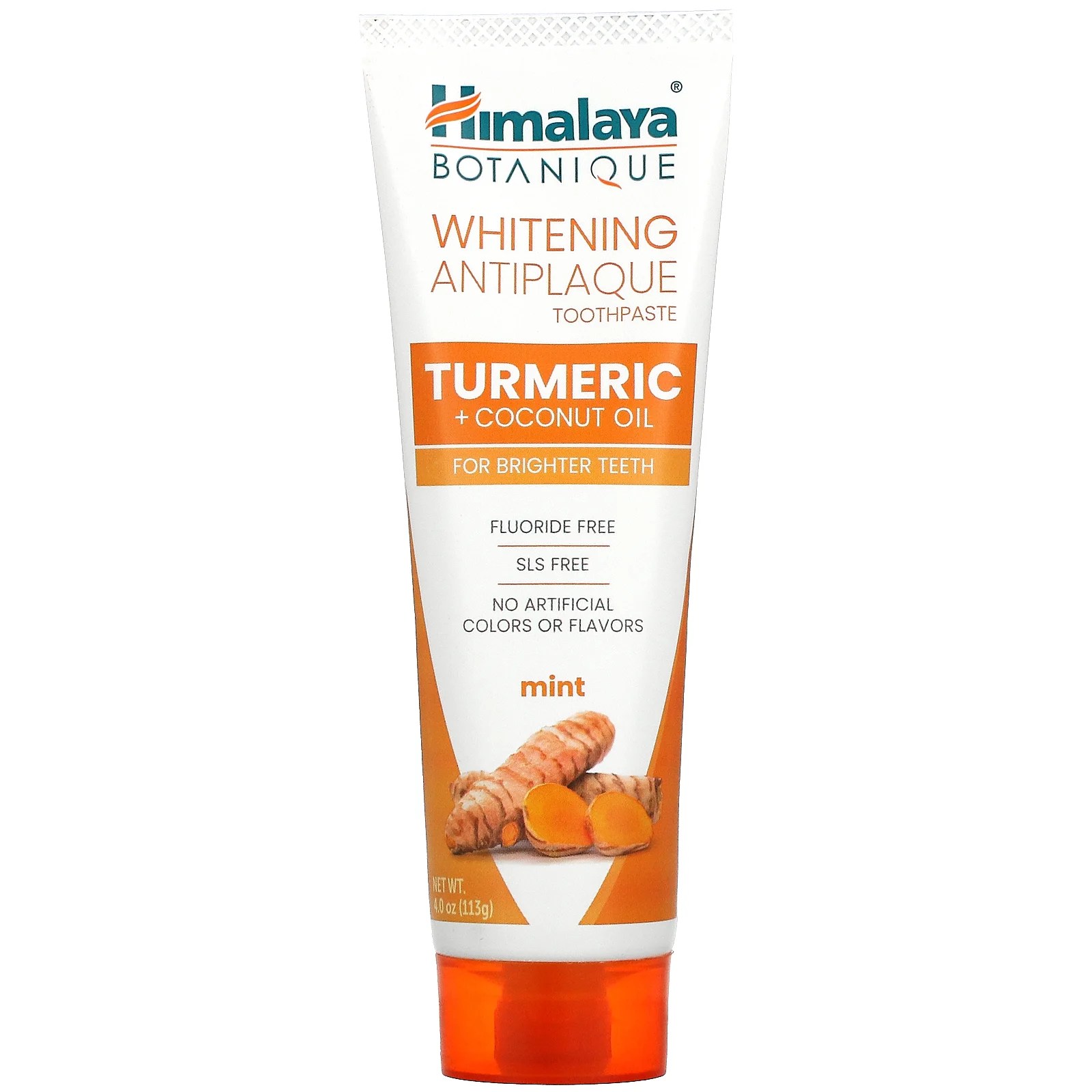 Himalaya, Whitening Antiplaque Toothpaste, Turmeric + Coconut Oil, Mint