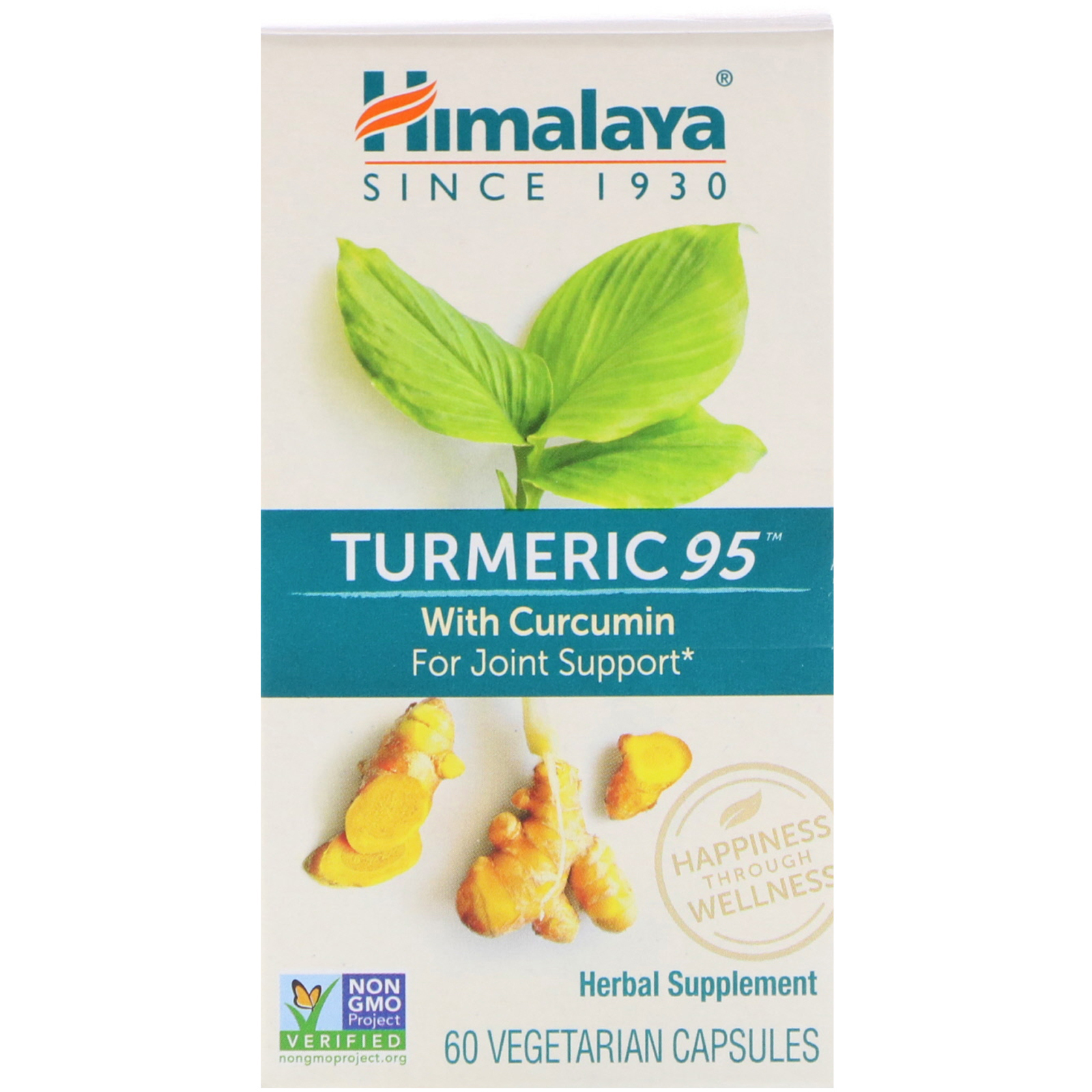 Himalaya, Turmeric 95 with Curcumin, 60 Vegetarian Capsules iHerb