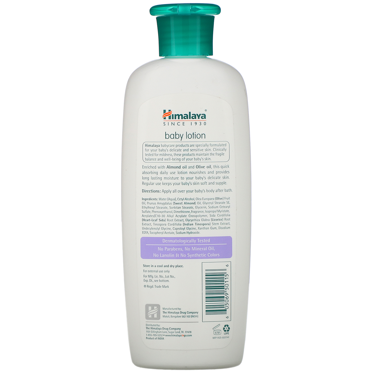 Himalaya, Baby Lotion, Oils of Almond & Olive, 6.76 fl oz (200 ml) iHerb