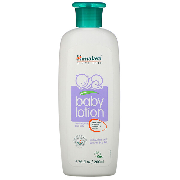 Himalaya, Baby Lotion, Oils of Almond & Olive, 6.76 fl oz (200 ml) iHerb