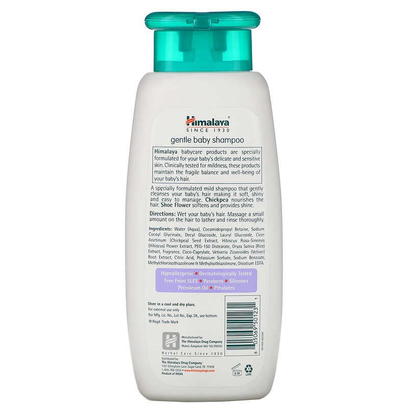 Himalaya, Gentle Baby Shampoo, Hibiscus and Chickpea, 13.53 fl oz (400 ml) iHerb