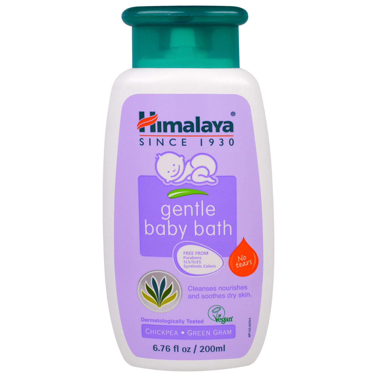 Himalaya, Gentle Baby Bath, Chickpea and Green Gram, 6.76 fl oz (200 ml