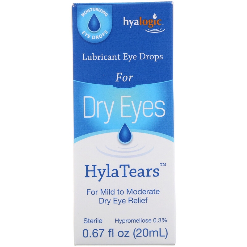 Hyalogic, HylaTears, Lubricant Eye Drops for Dry Eyes, 0.67 fl oz (20