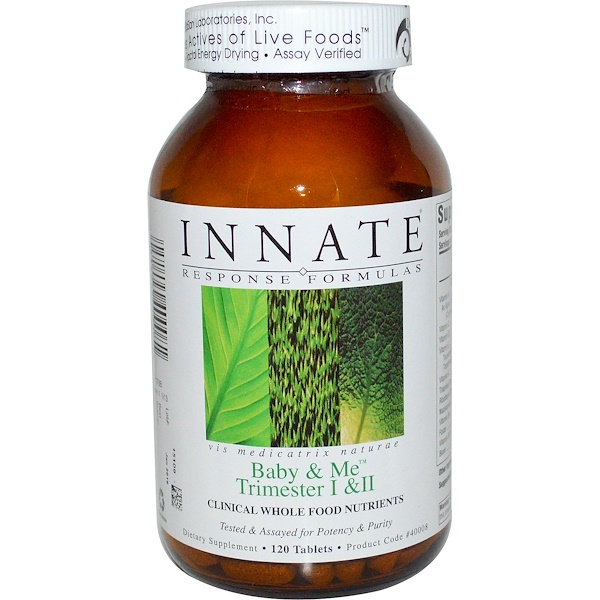 Innate Response Formulas, Baby & Me Trimester I & II, 120 Tablets iHerb