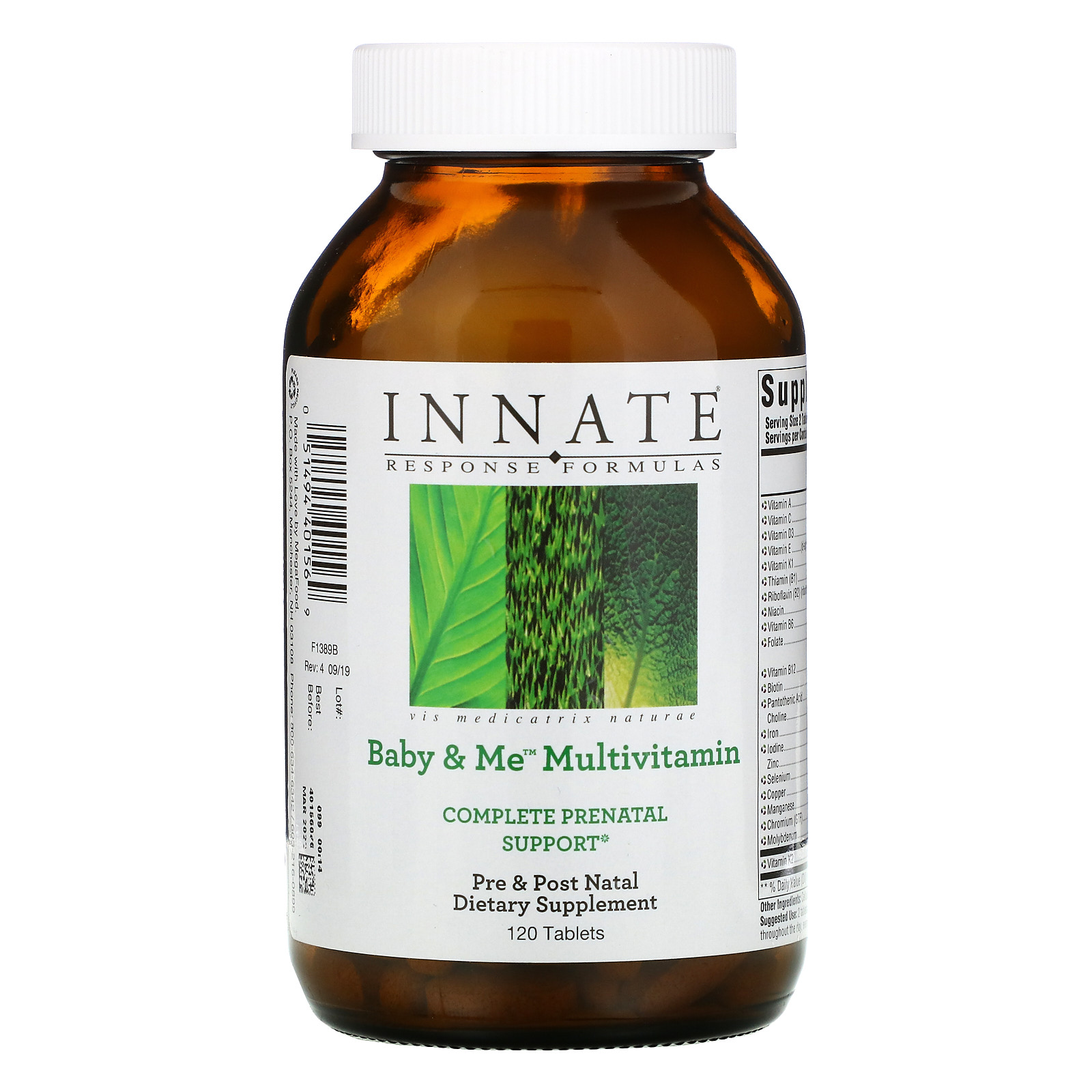 Innate Response Formulas, Baby & Me Multivitamin, 120 Tablets iHerb