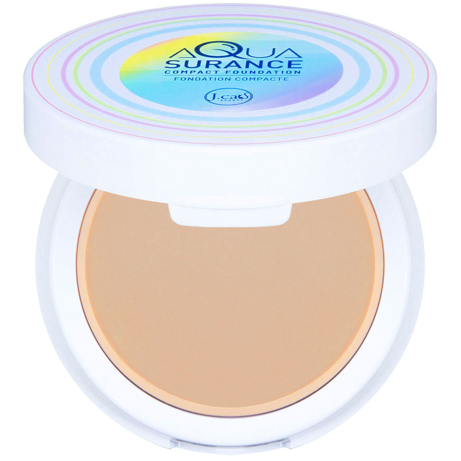 J.Cat Beauty, Aquasurance Compact Foundation, ACF103 Medium Beige, 0.31