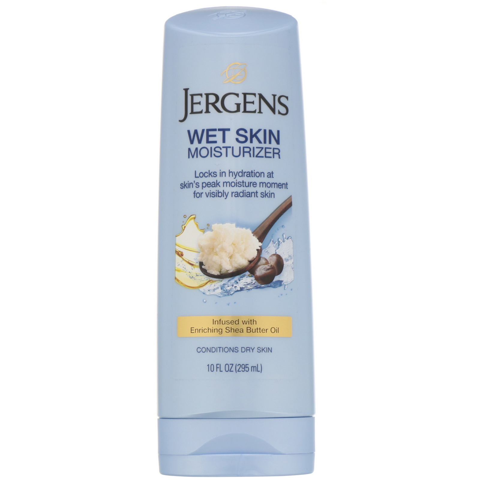 Jergens, Wet Skin Moisturizer, Shea Butter Oil, 10 fl oz (295 ml) iHerb
