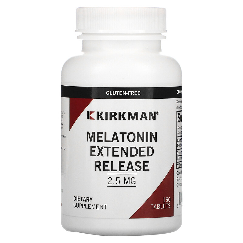 Kirkman Labs, Melatonin Extended Release, 2.5 mg, 150 Tablets iHerb