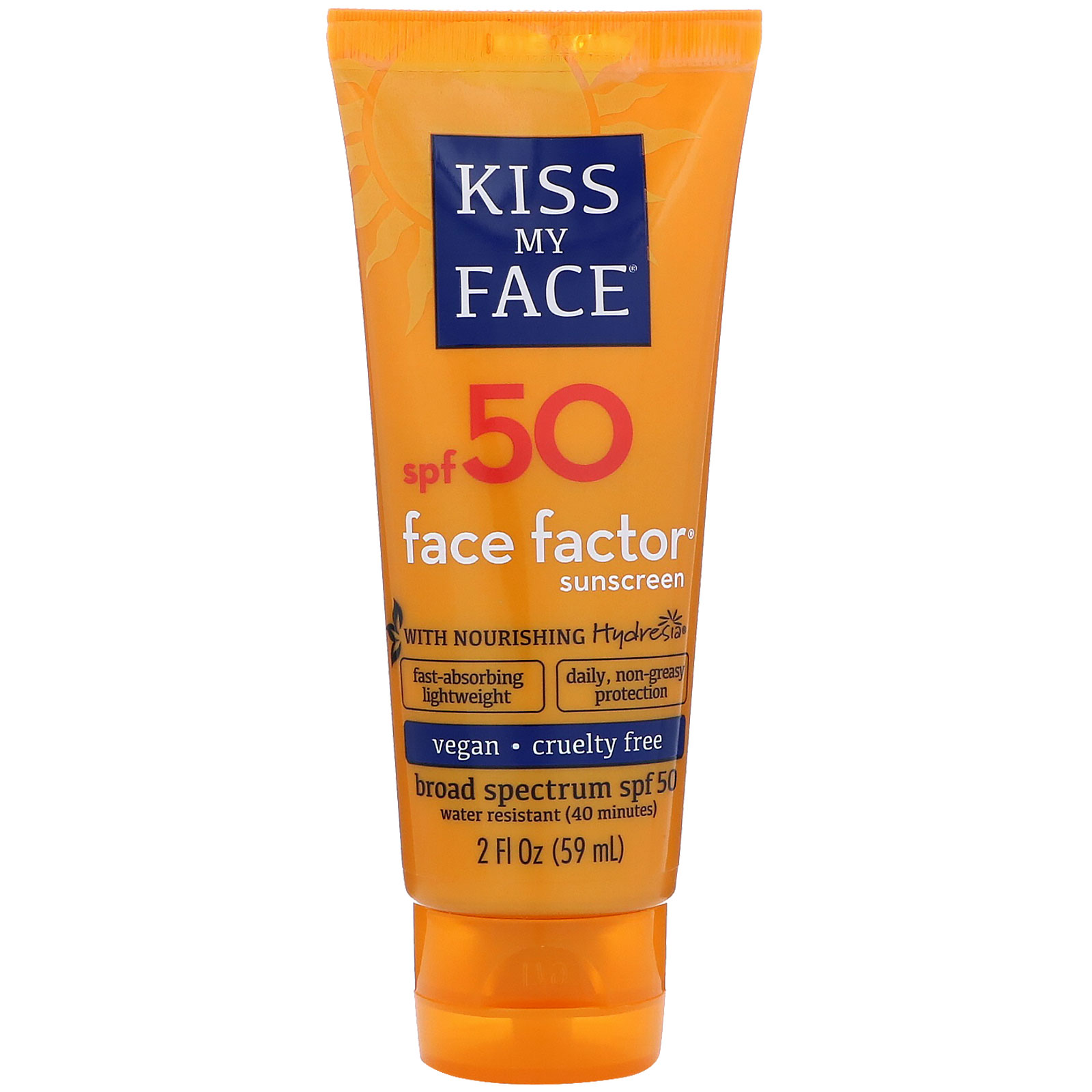 Kiss My Face, Face Factor Sunscreen, 50 SPF, 2 fl oz (59 ml) iHerb