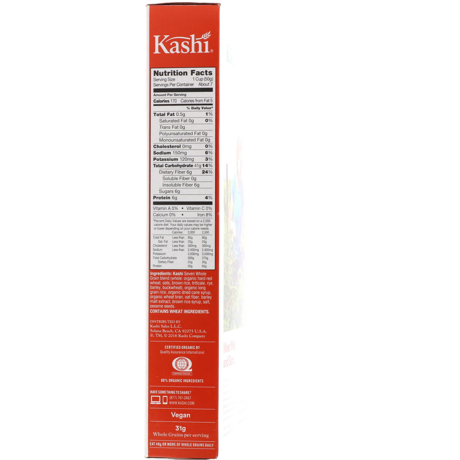 Kashi Cereal Nutrition Label Label Ideas