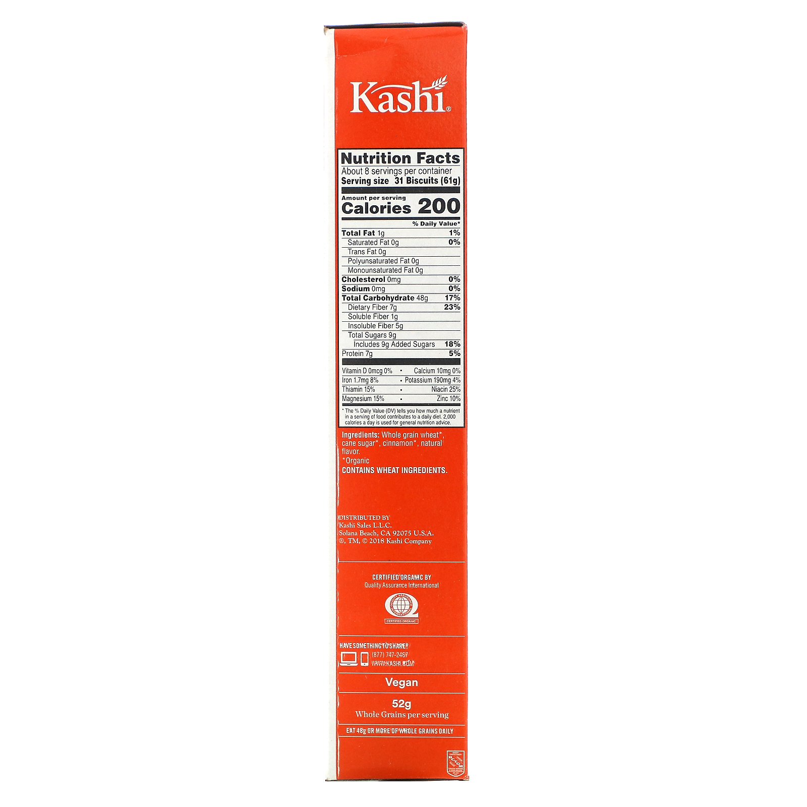 Kashi, Cinnamon Harvest Cereal, 16.3 oz (462 g) iHerb