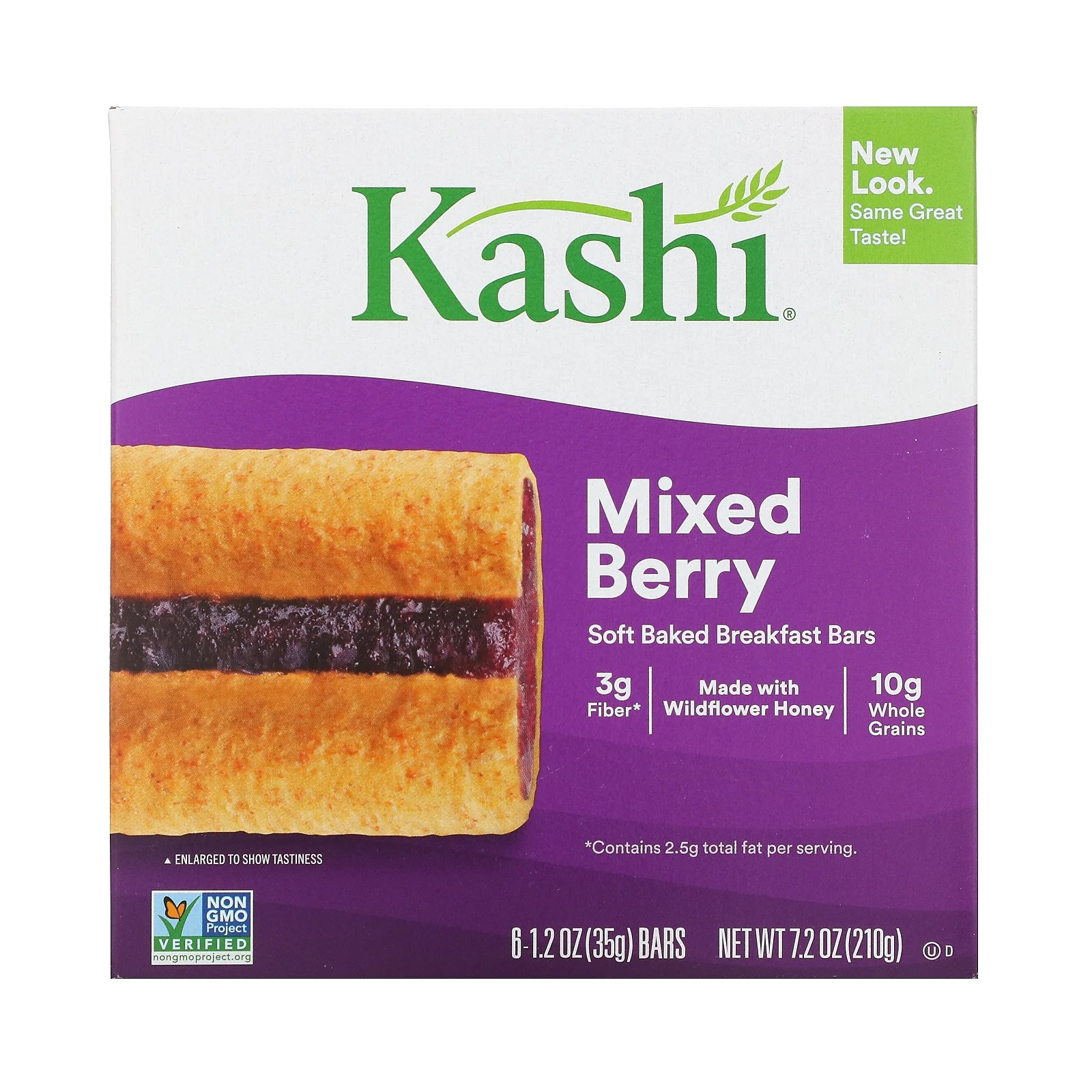 Kashi, Soft Baked Breakfast Bars, Mixed Berry, 6 Bars, 1.2 oz (35 g) Each iHerb
