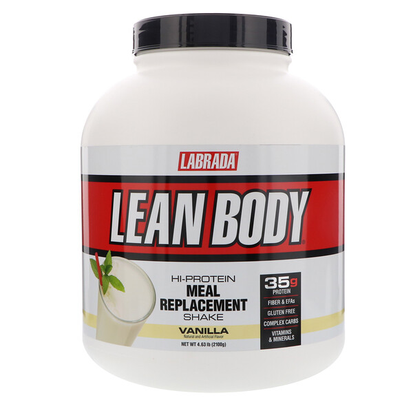 Labrada Nutrition, Lean Body, HiProtein Meal Replacement Shake