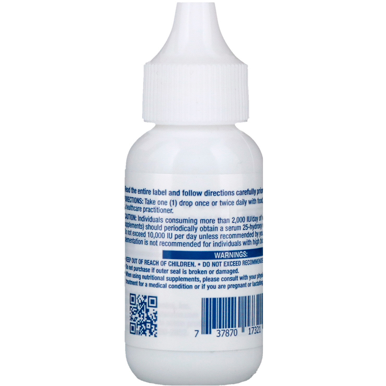 Life Extension, Liquid Vitamin D3, Natural Mint Flavor, 2,000 IU, 1 fl