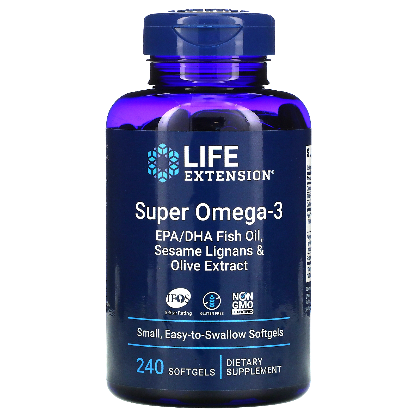Life Extension, Omega Foundations, Súper Omega 3, 240 cápsulas blandas