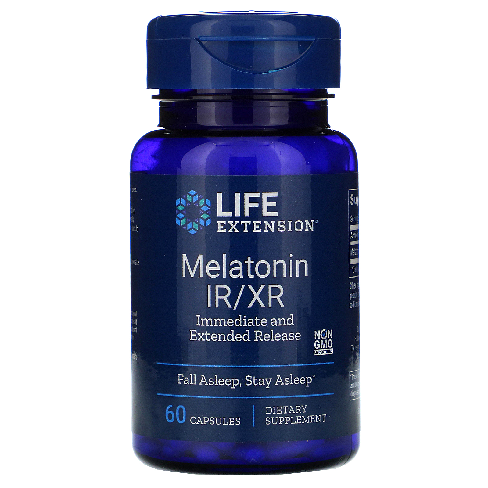 Life Extension, Melatonin IR/XR, 60 Capsules iHerb