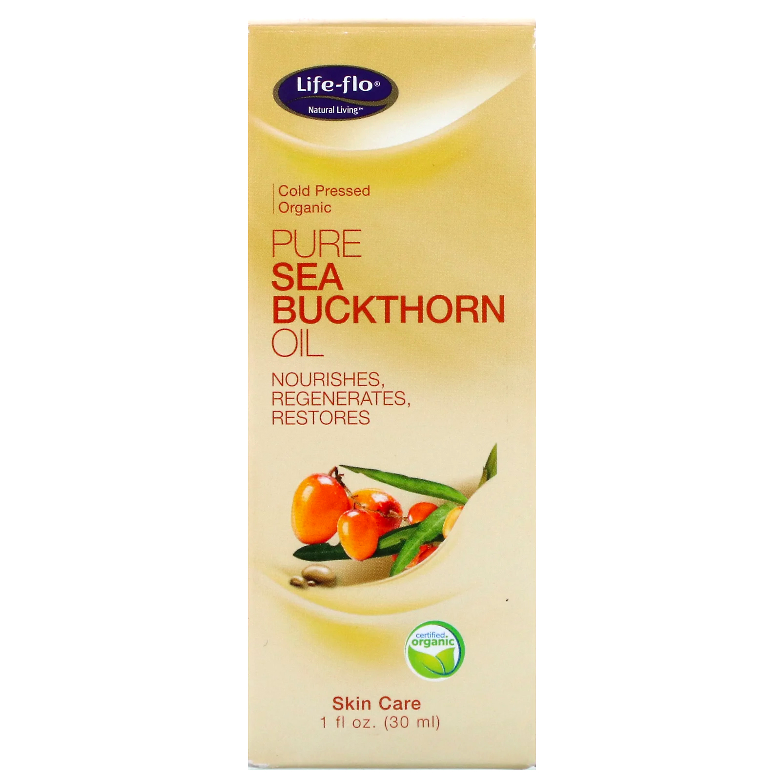 Lifeflo, ピュア・シーバックソーン・オイル, 1 オンス (30 ml) iHerb