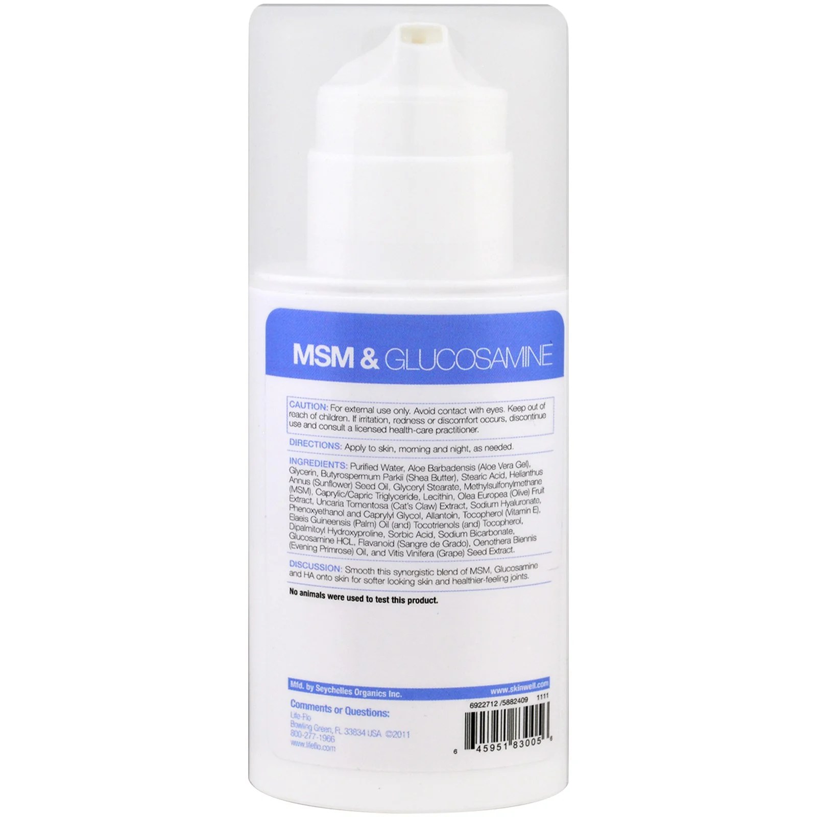 Lifeflo, MSM & Glucosamine Cream, 3 oz (85 g) iHerb