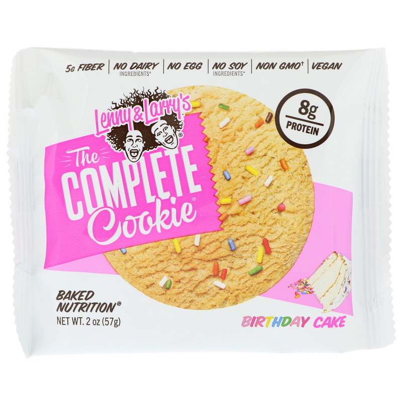Lenny & Larry's, The COMPLETE Cookie, Birthday Cake, 12 Cookies, 2 oz