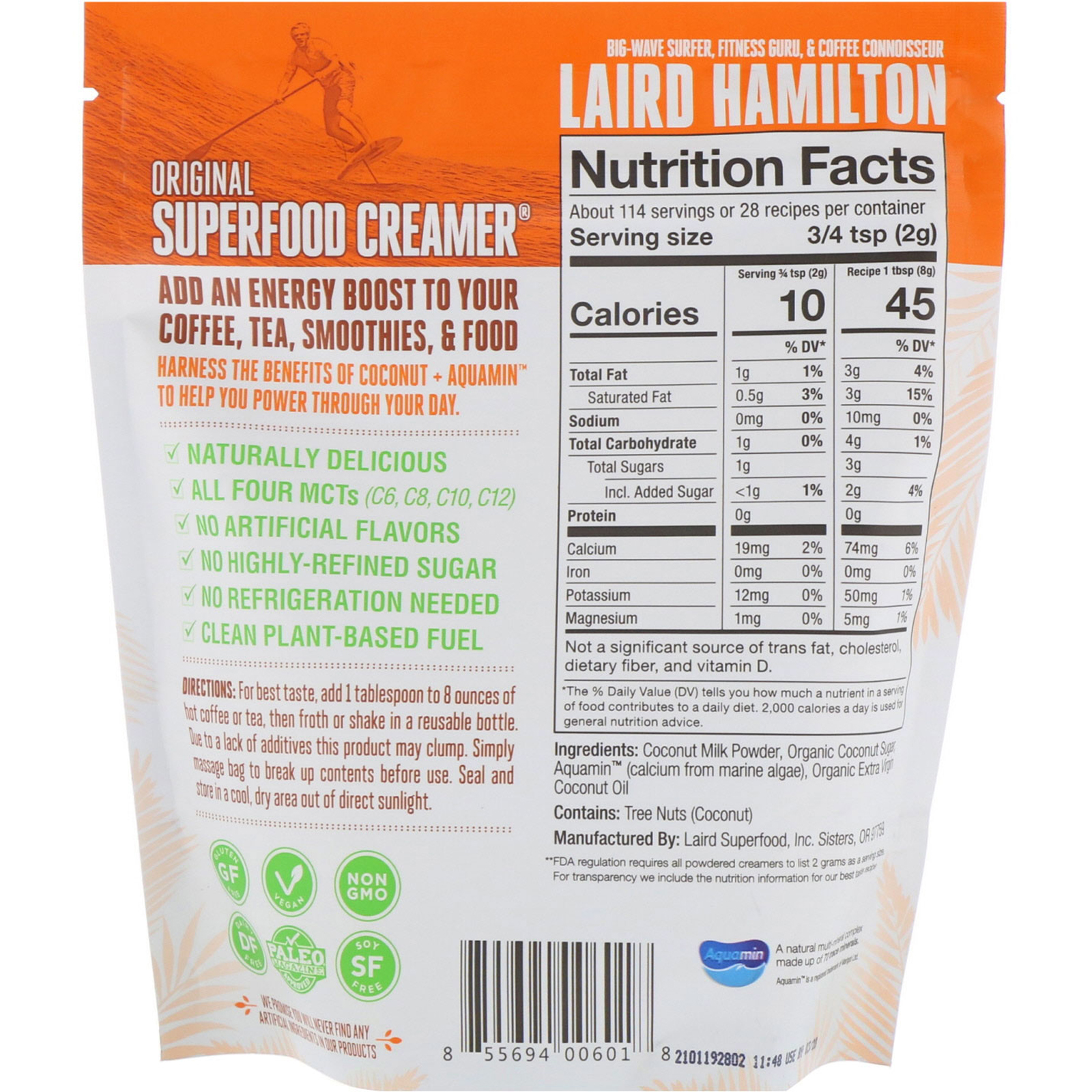 Laird Superfood, Superfood Creamer, Original, 8 oz (227 g) iHerb