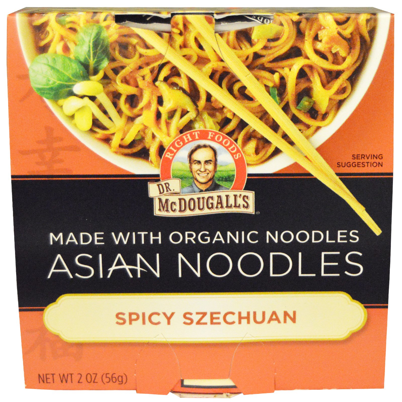 Dr. McDougall's, Asian Noodles, Spicy Szechuan, 2 oz (56 g)