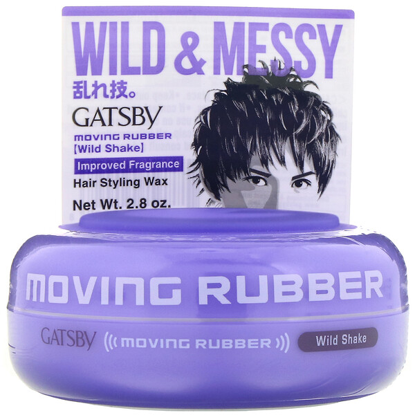 Mandom, Gatsby, Moving Rubber Hair Styling Wax, Wild Shake, 2.8 oz iHerb
