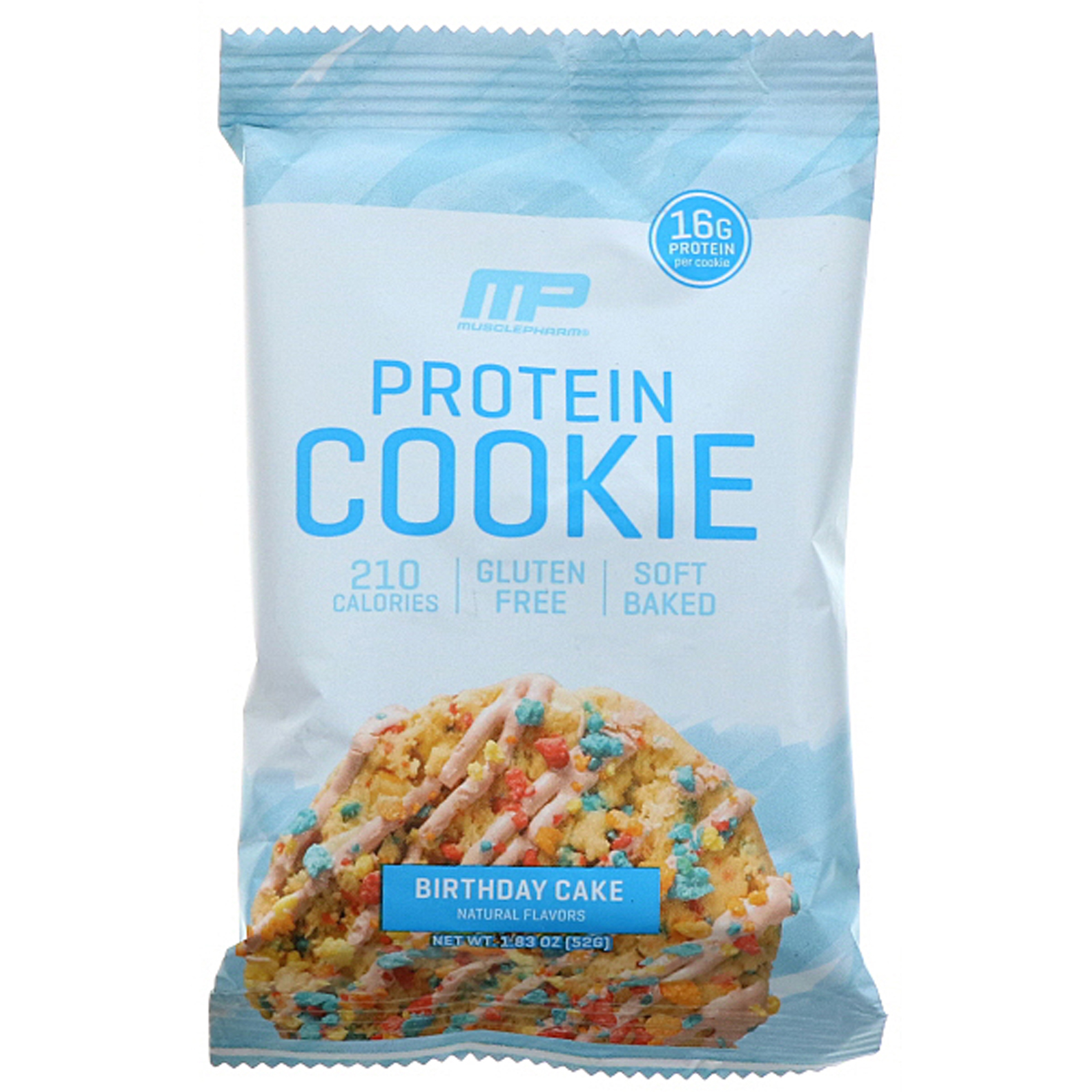 MusclePharm, Protein Cookie, Birthday Cake, 12 Cookies, 1.83 oz (52 g