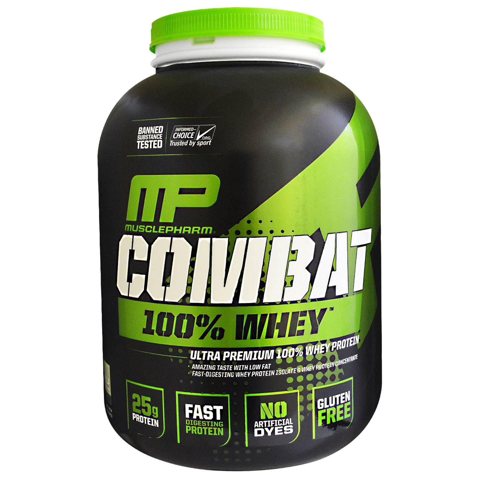 MusclePharm, Combat, 100 Whey, Vanilla, 5 lbs (2269 g)