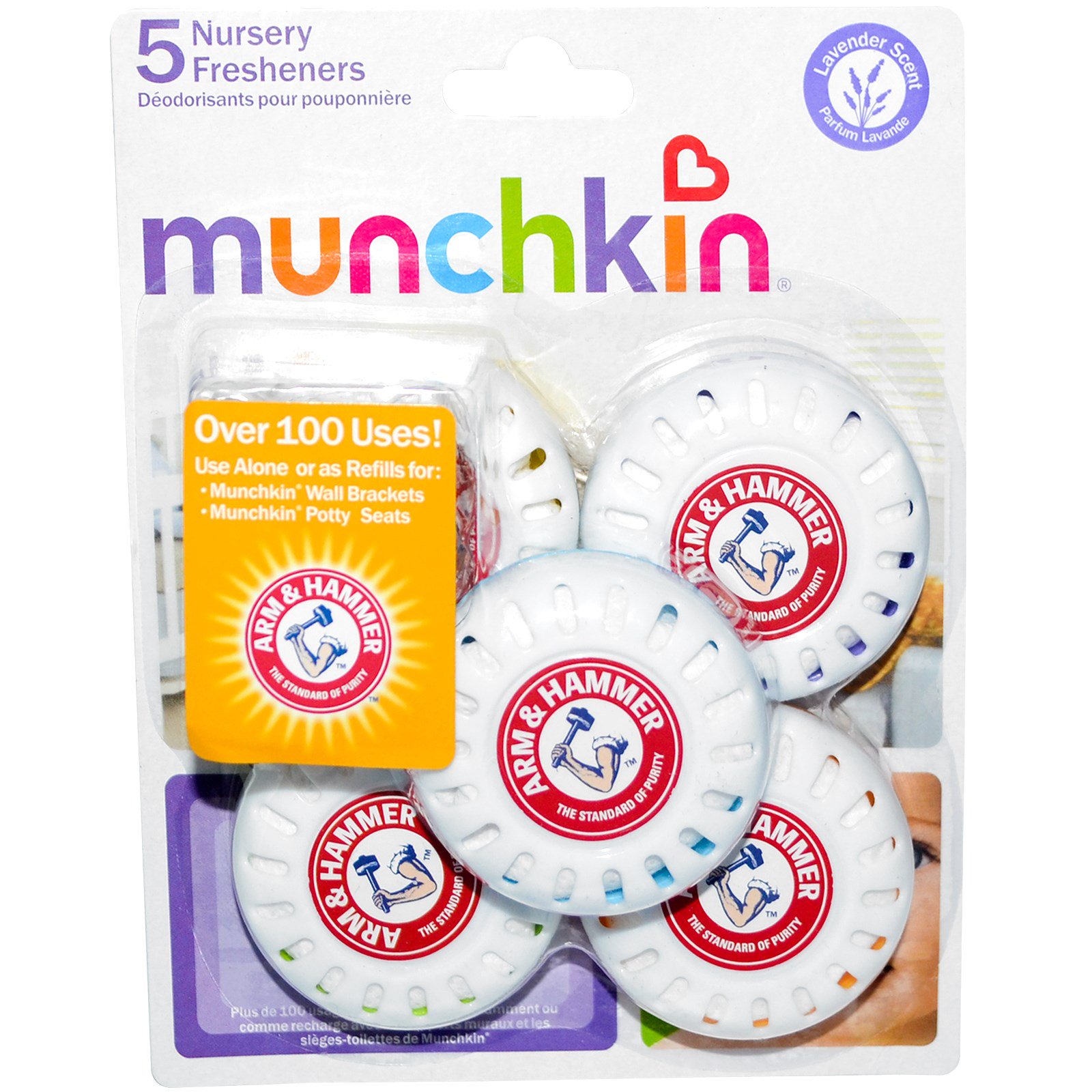 Munchkin, Arm & Hammer, Nursery Fresheners, Lavender Scent, 5