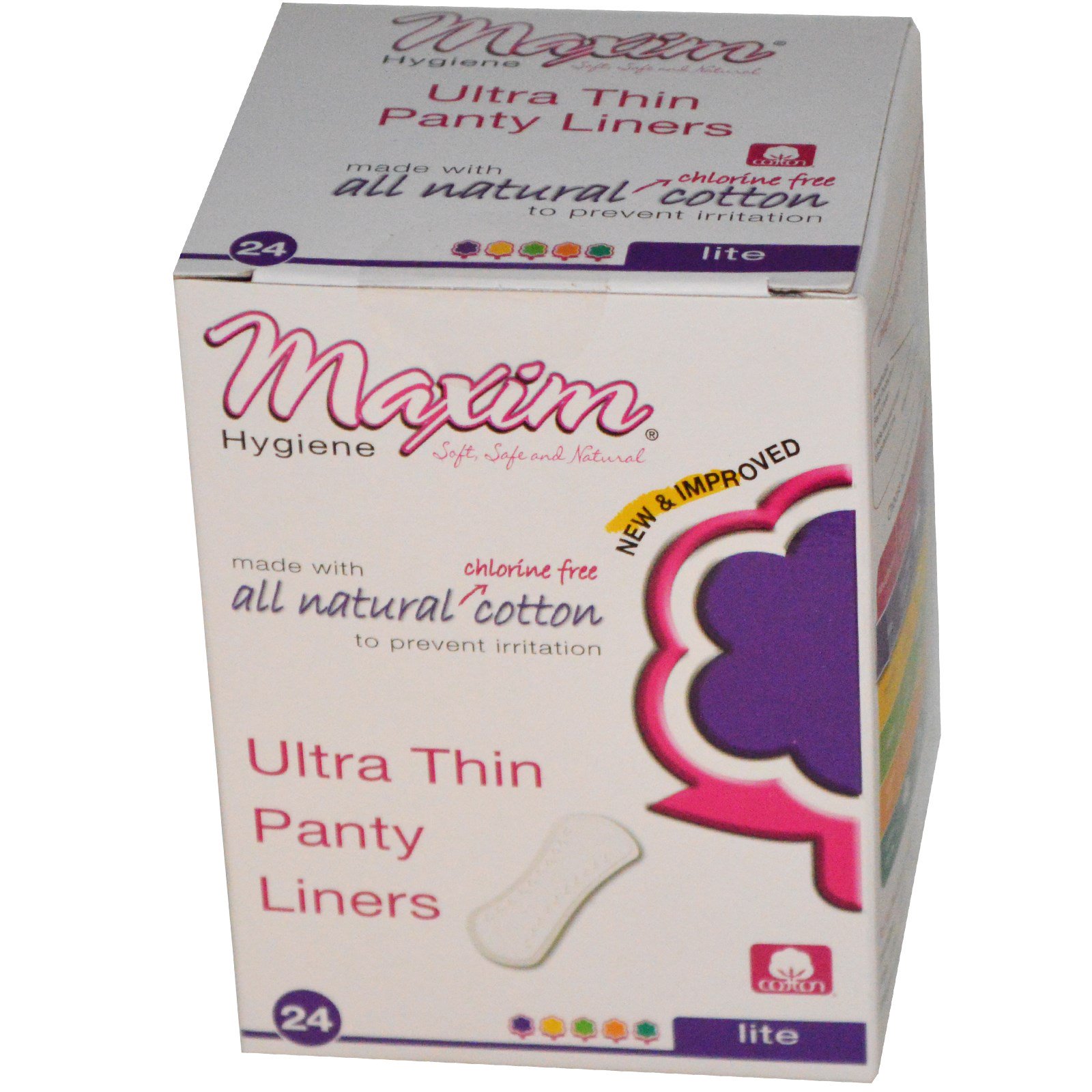 Maxim Hygiene Products, Ultra Thin Panty Liners, Lite, 24 Panty Liners