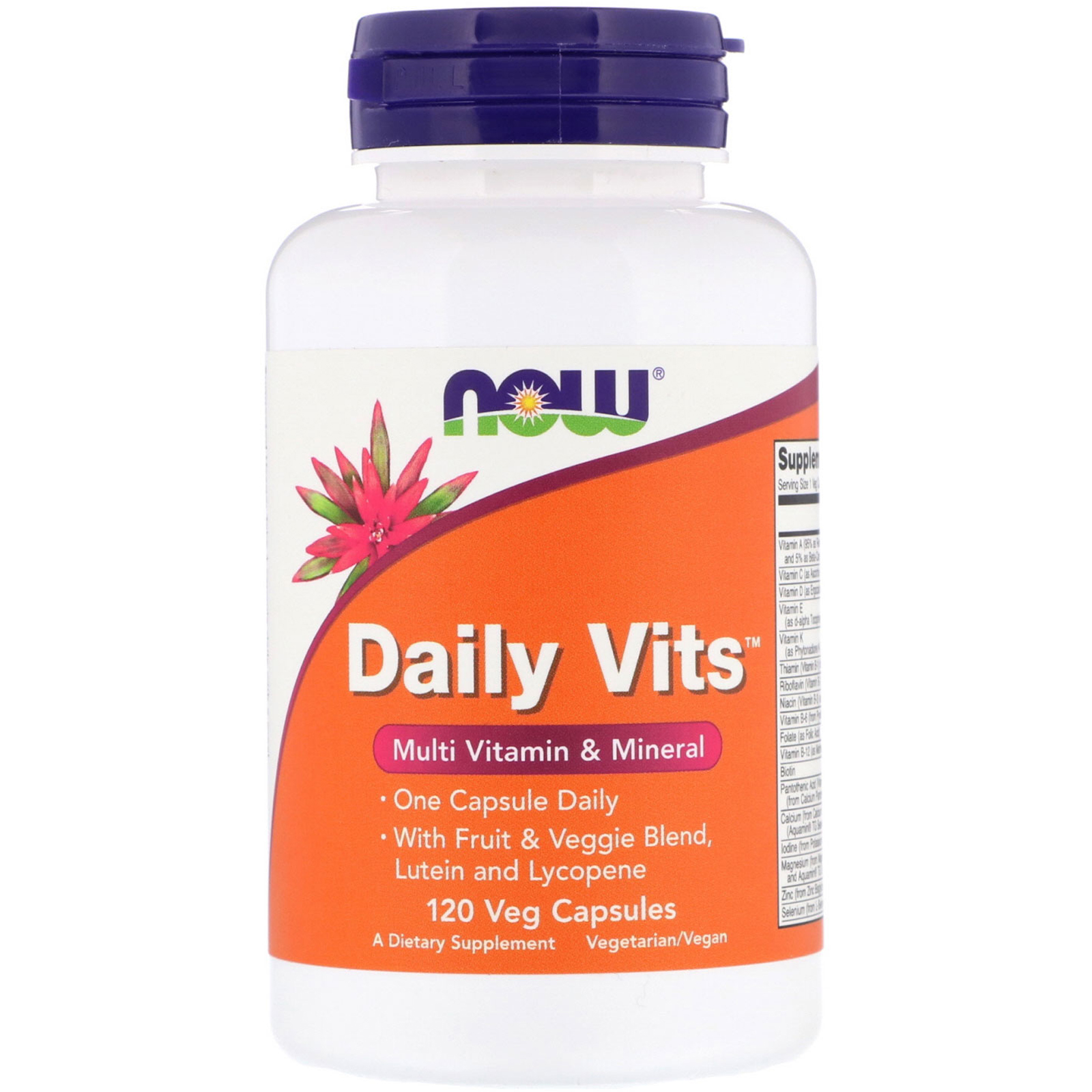 Now Foods, Daily Vits, Multi Vitamin & Mineral, 120 Veg Capsules iHerb