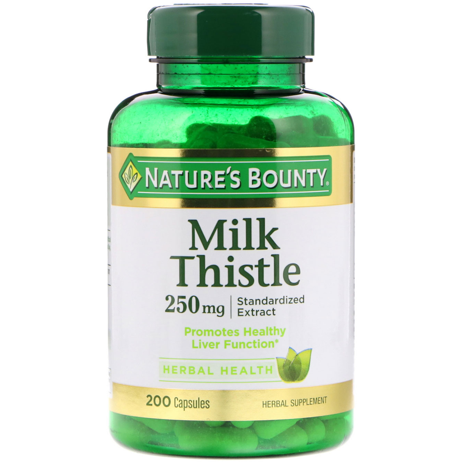Nature's Bounty, Milk Thistle, 250 mg, 200 Capsules iHerb