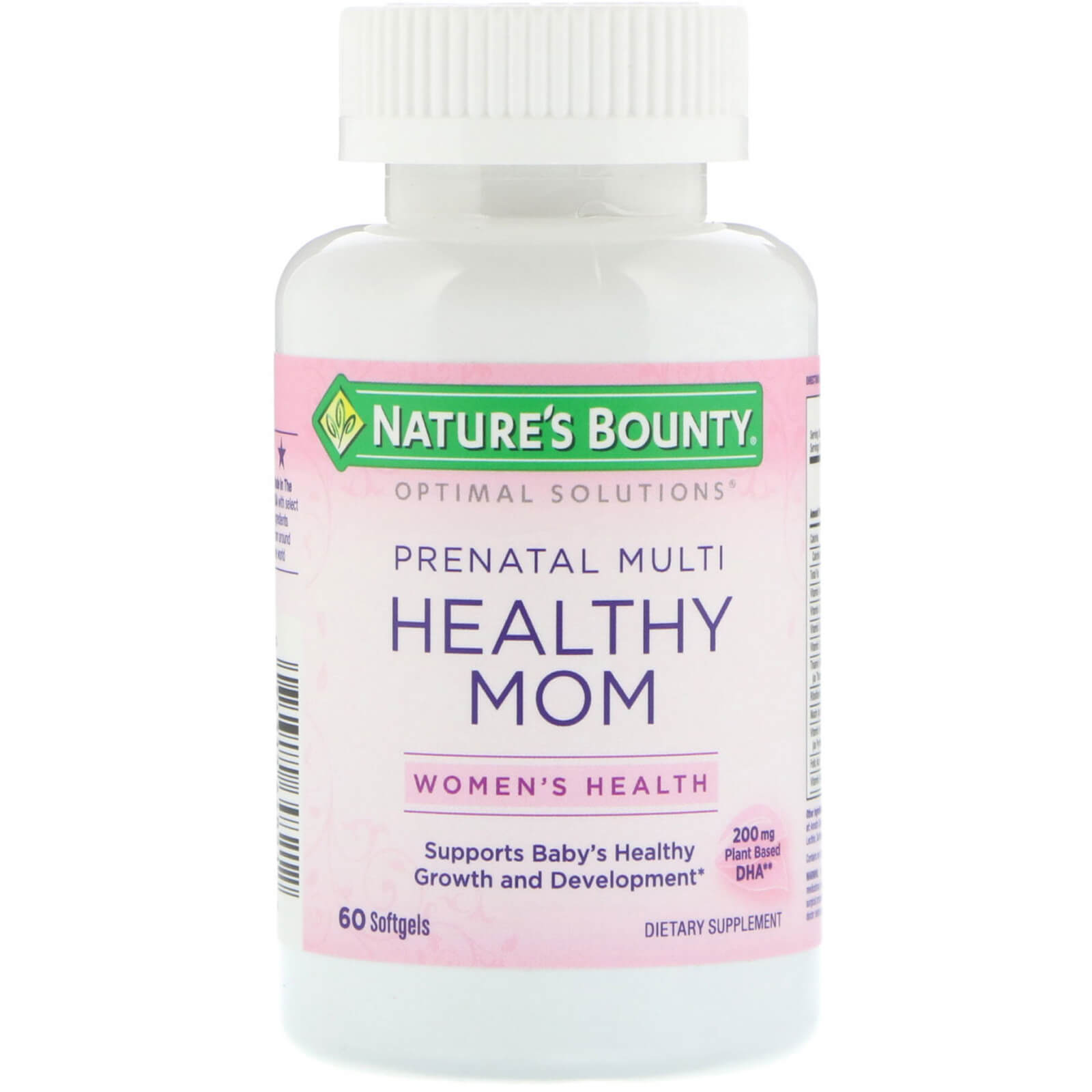 Nature's Bounty, Optimal Solutions, Healthy Mom Prenatal Multi, 60