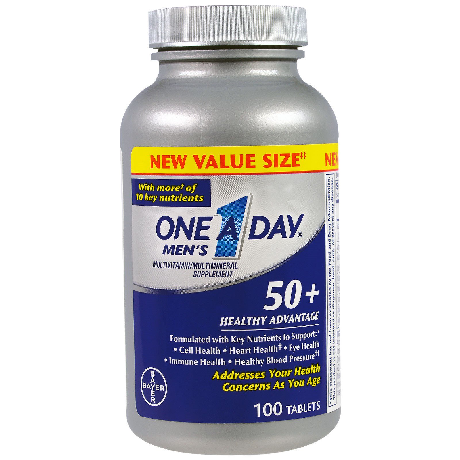 OneADay, Men's 50+, Healthy Advantage, Multivitamin/Multimineral