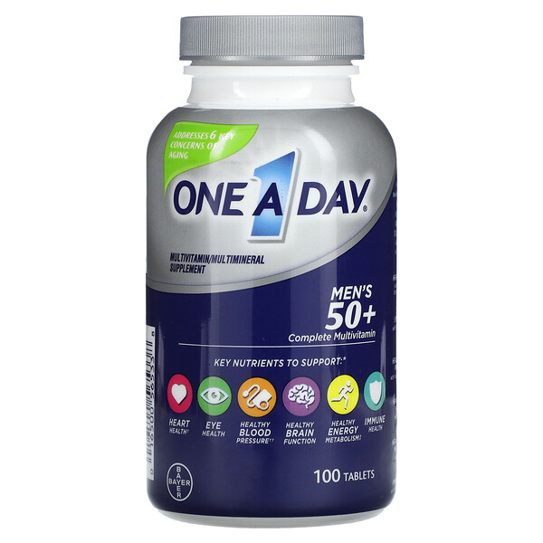 OneADay, Men's 50+, Complete Multivitamin/Multimineral Supplement