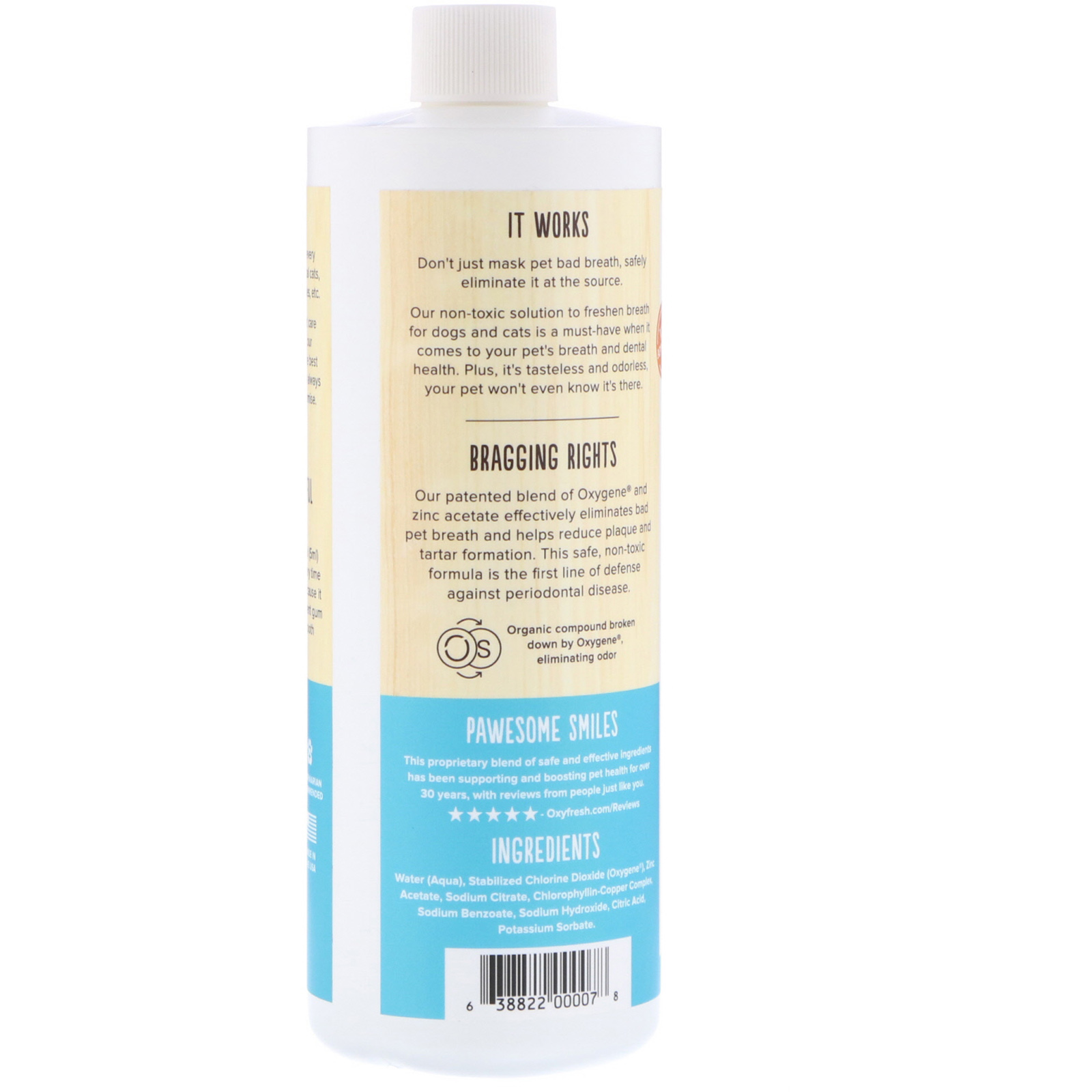 Oxyfresh, Pet Dental Water Additive, Fresh Breath For Your Pets, 16 fl