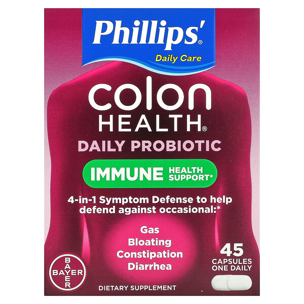 Phillips, Colon Health Daily Probiotic, 45 Capsules