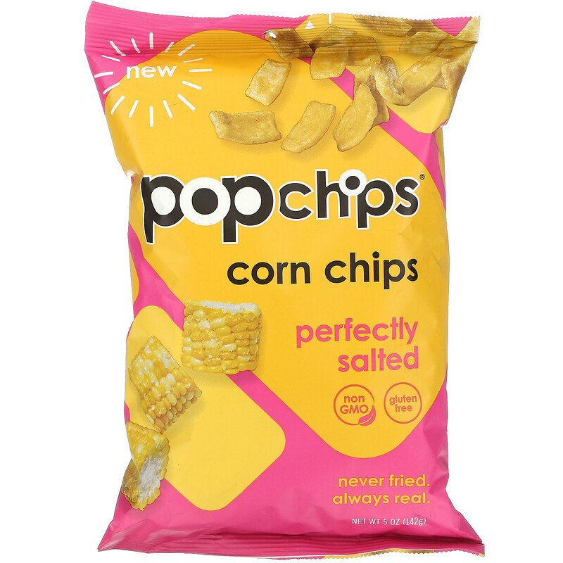Popchips, Corn Chips, Perfectly Salted, 5 oz (142 g) iHerb