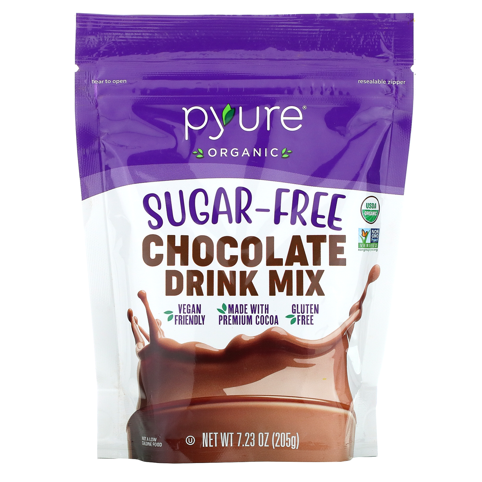 Pyure, Organic SugarFree Chocolate Drink Mix, 7.23 oz (205 g) iHerb