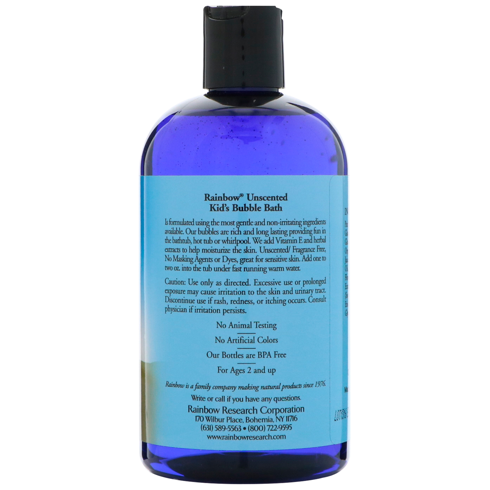 Rainbow Research, Kids Bubble Bath, Unscented, 12 fl oz (360 ml) iHerb