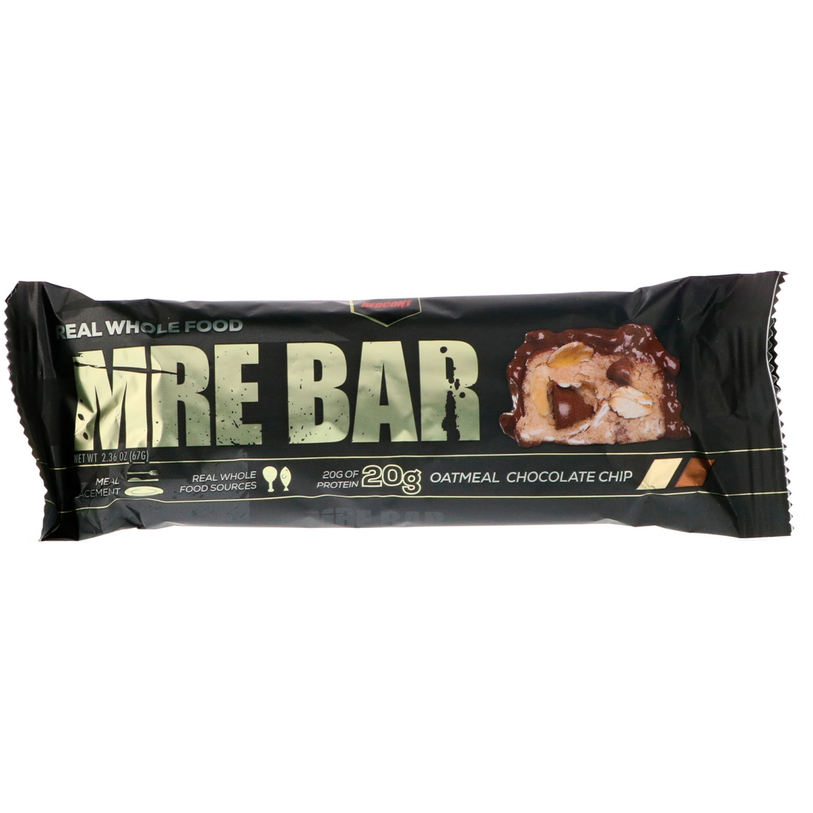 Redcon1, MRE Bar, Oatmeal Chocolate Chip, 12 Bars, 2.36 oz (67 g) Each iHerb