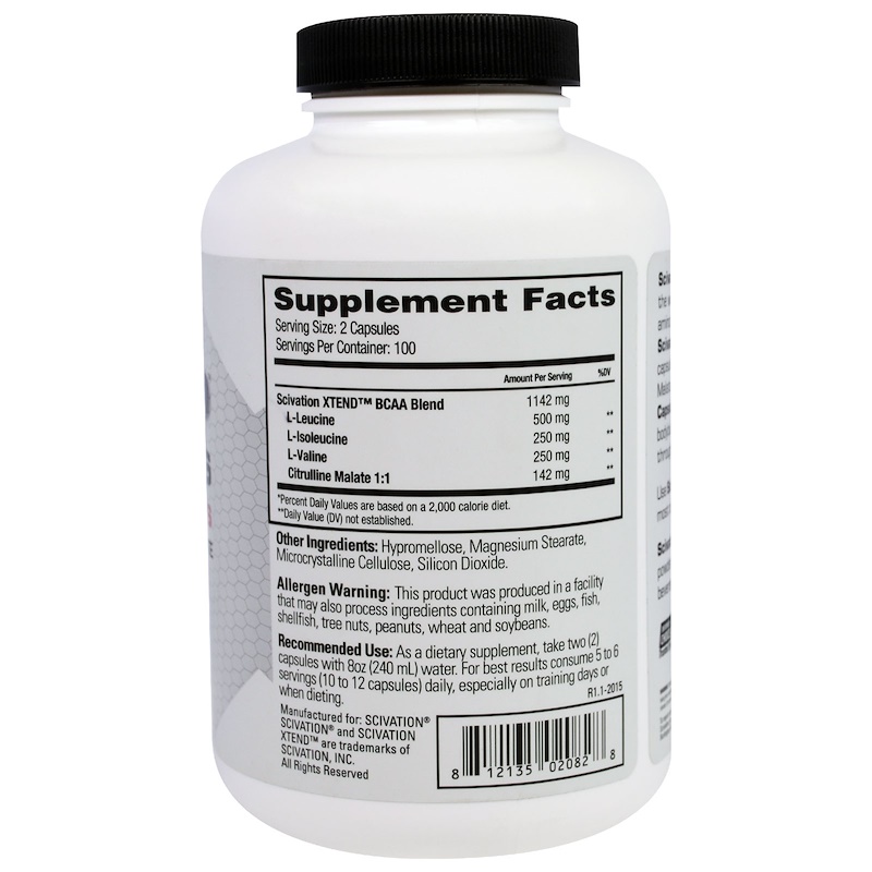 Xtend, Xtend BCAAs, 1000 mg, 200 Capsules iHerb
