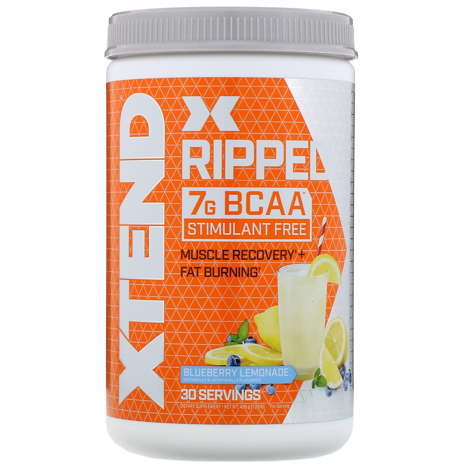 Xtend Ripped, 7G BCAAs, Blueberry Lemonade, 1.09 lbs (495 g) eBay