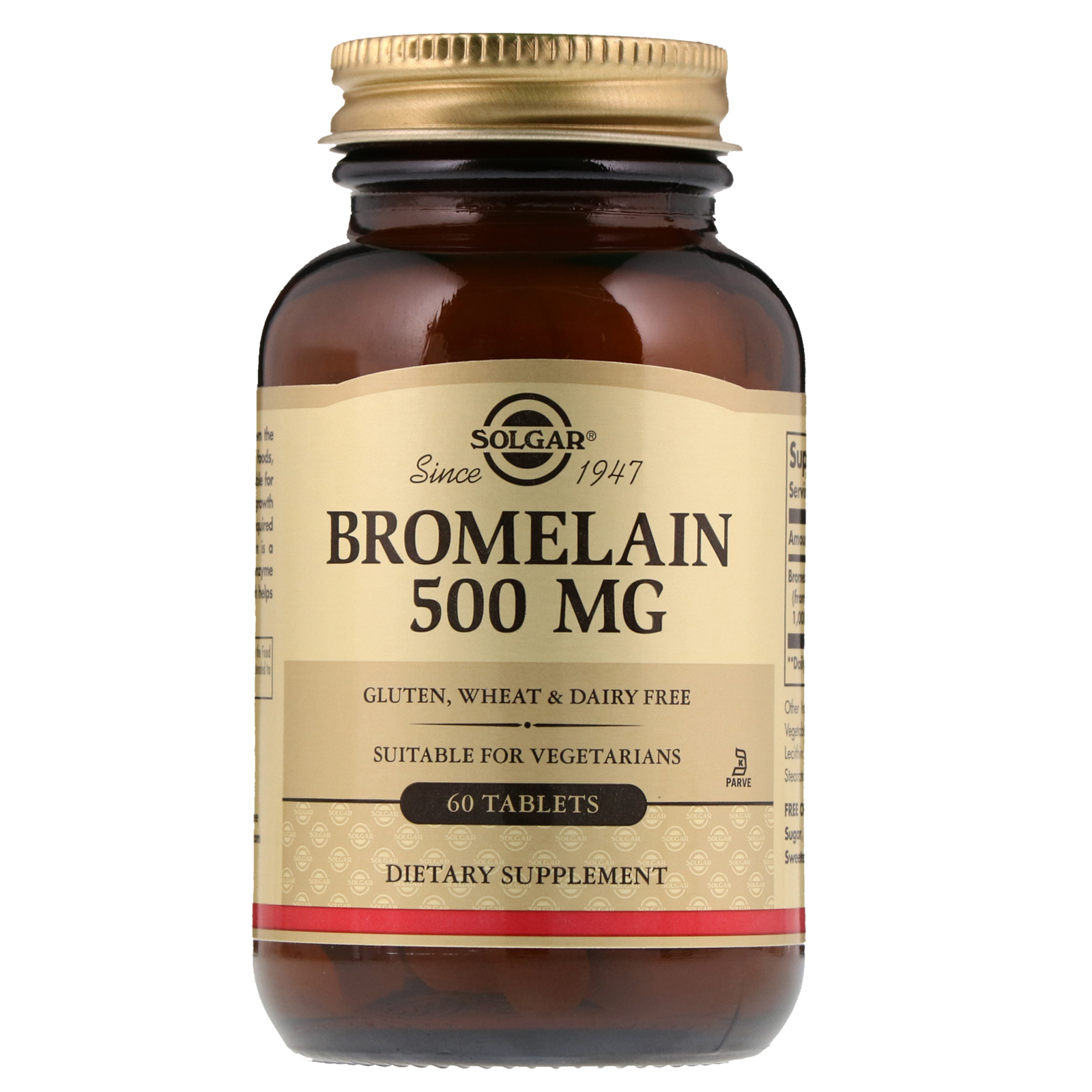 Solgar, Bromélaïne, 500 mg, 60 comprimés iHerb